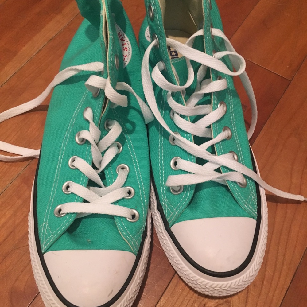 Teal Chuck Taylors